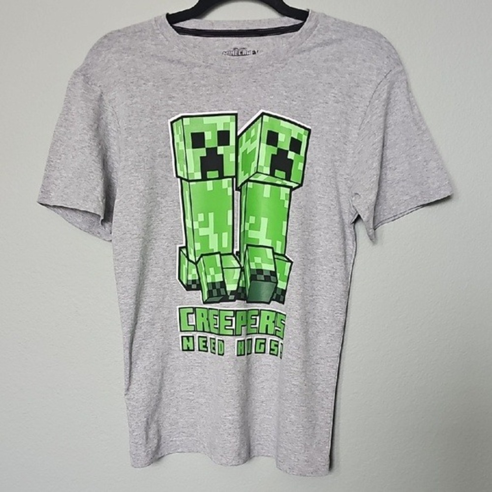 Mojang Minecraft NWT Short Sleeve Tee 14/16 Creepers Cotton Blend